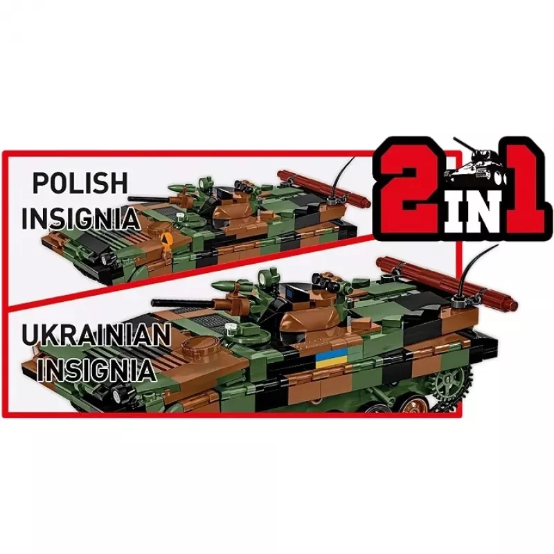 Conjunto de blocos Cobi Armed Forces BWP-1 2630 — conjunto modelo do veículo blindado anfíbio polaco-ucraniano