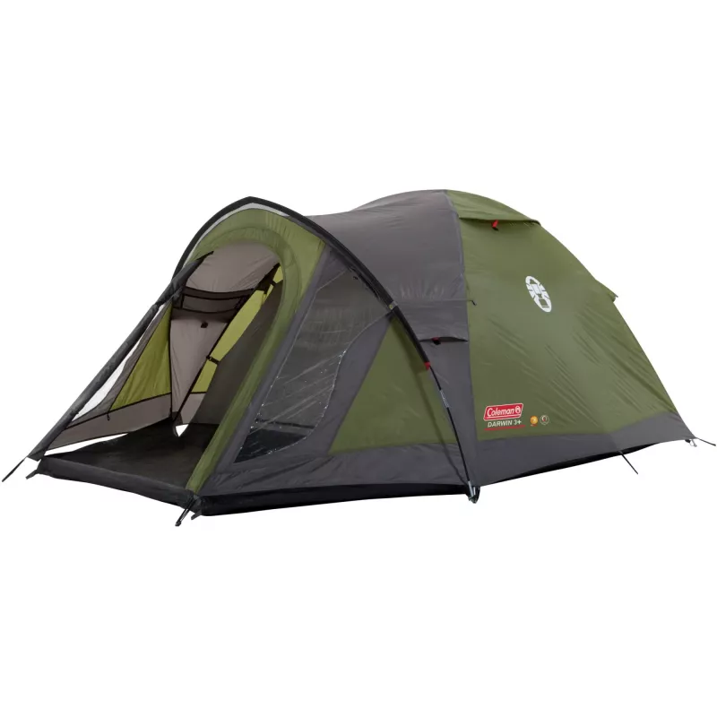 Tenda de cúpula Coleman Darwin 3 Plus 3 pessoas verde cinzento