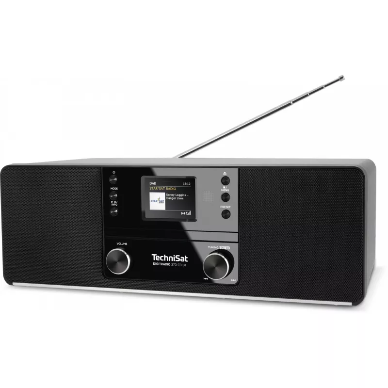 Sistema de áudio TechniSat DigitRadio 370 CD BT - 2 x 5 Watt - Preto