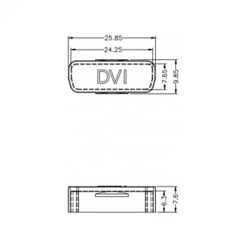 Tampa de proteção para conector fêmea DVI DeLOCK 60161