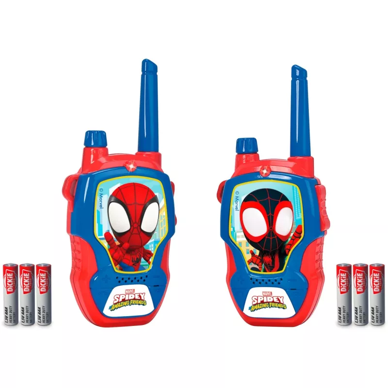 Walkie Talkie Jada Spidey 2,4 GHz conjunto de 2 peças 203222000