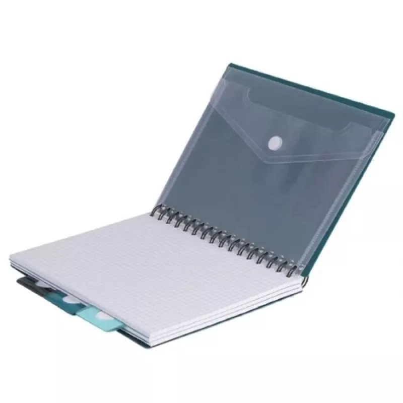 Caderno de espiral Coolpack A5 azul modelo 94009CP — Caderno de espiral A5, capa azul