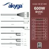 Fonte de alimentação ATX Akyga Basic AK-B1-600 600 W, ventoinha de 120 mm, PFC passivo, cinzento