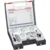 Conjunto de serras copo KWB 598250, 11 peças — kit de corte para madeira, metal e plástico