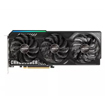 Placa gráfica ASRock Challenger Radeon RX 9070 XT — 16 GB GDDR6, 256 bits, PCIe 5.0, refrigeração ativa com 3 ventoinhas