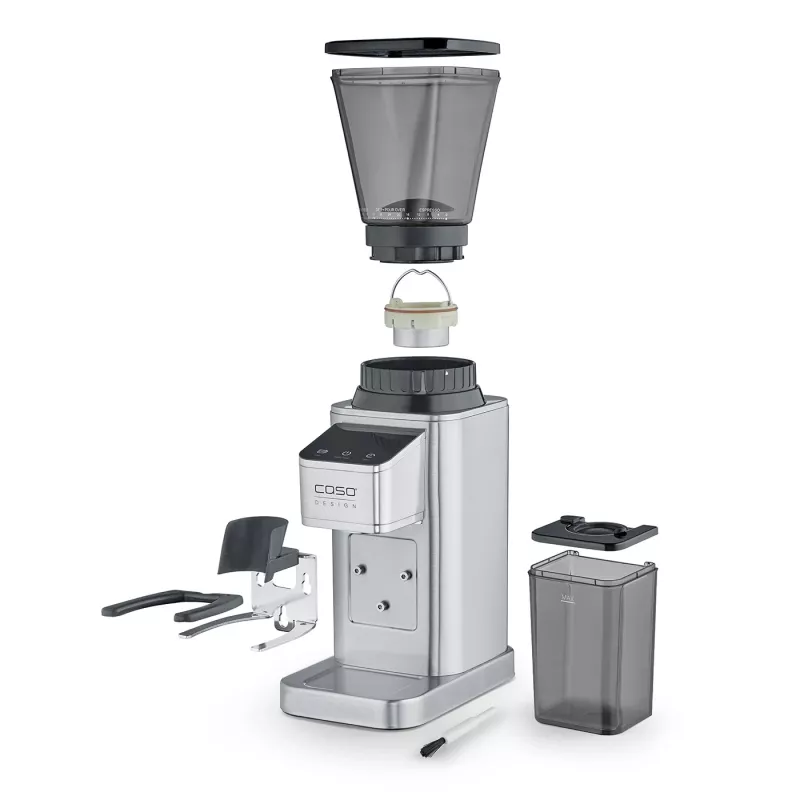 Caso Moinho de café | Barista Chef Aço inoxidável | 150 W | Capacidade de grãos de café 250 g | Número de chávenas 12 unid. | Aço inoxidável