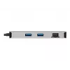 Docking station USB-C Eaton Tripp Lite, ecrã duplo - 4K 60 Hz HDMI, USB 3.2 Gen 1, hub USB-A, GbE, cartão de memória, função de carregamento PD 100W, cinzento - Docking station - USB-C - 2 x HDMI - 1GbE (U442-DOCK