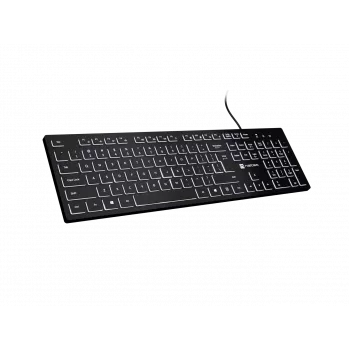 Teclado com fios NATEC HERRING GLOW layout US com retroiluminação branca