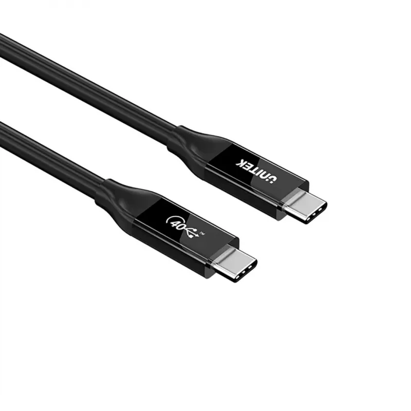 Cabo USB-C Unitek C14100ABK01-2M – 2 m, 100 W Power Delivery, 40 Gbit/s dados