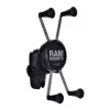 Suporte para telemóvel RAM Mounts X-Grip grande com base para coluna de direção de motociclo