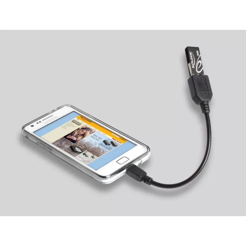 Cabo USB Micro-USB B para USB A DELOCK 83293 0,18 m