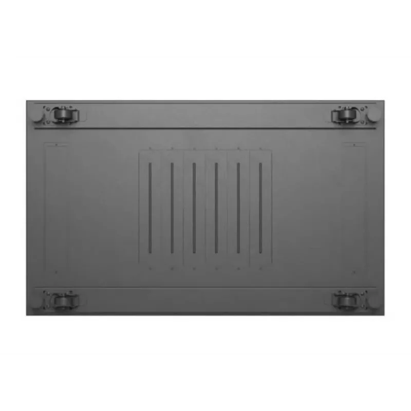 Armário rack 19 polegadas LANBERG FF01-6022-23B, 22U, 600×1000 mm, preto, portas perfuradas