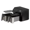 Fritadeira de ar quente Black & Decker BXAF9000E Dual Basket 9 L, 2500 W, 80–200 °C, 2 cestos, 8 programas