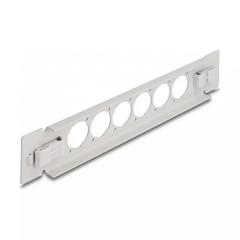 Patch panel DeLOCK 10 polegadas D-Type 6 portas sem ferramentas cinzento