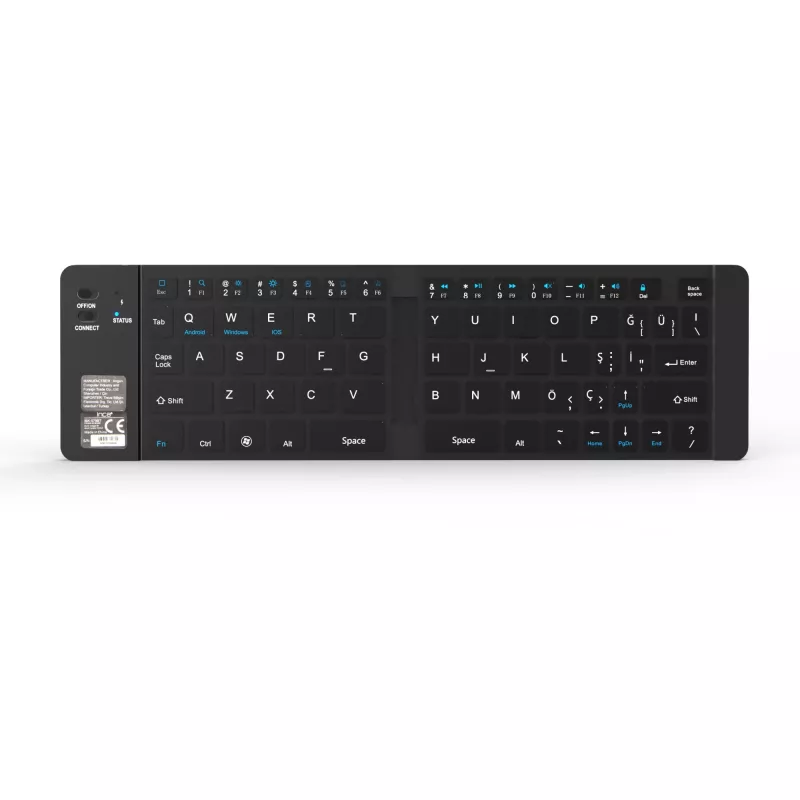 Teclado sem fios Inca IBK-579BT Bluetooth 66 teclas Metallic prateado