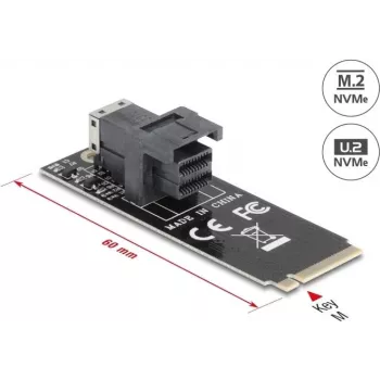 Adaptador SFF-8643 interno DeLOCK 61070 M.2 macho 32 Gbit/s preto