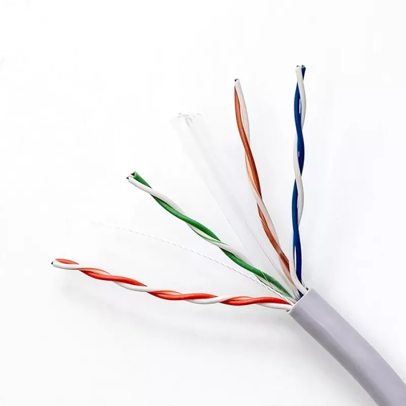 Qoltec 50359 Cat.6 UTP cabo, 305 m, cinzento, PVC