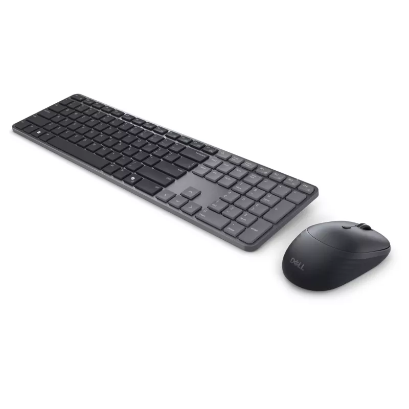 DELL Pro 7 fino KM726 teclado rato incluído Home/Office RF Wireless + Bluetooth QWERTY US International preto