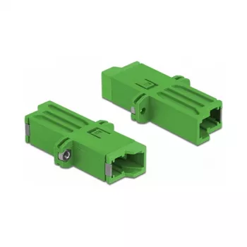 Acoplador de fibra ótica DeLOCK E2000 simplex fêmea para fêmea simplex