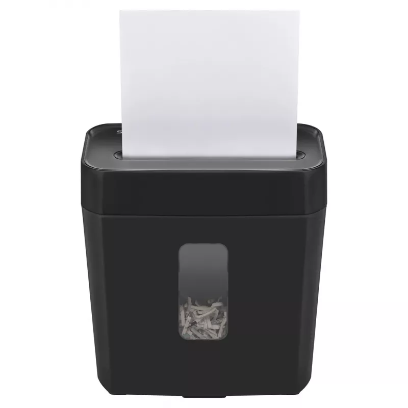Destruidora de documentos SAVIO ND-01, corte cruzado 4 x 32 mm, depósito 11 L, 230 W, preto, 72 dB
