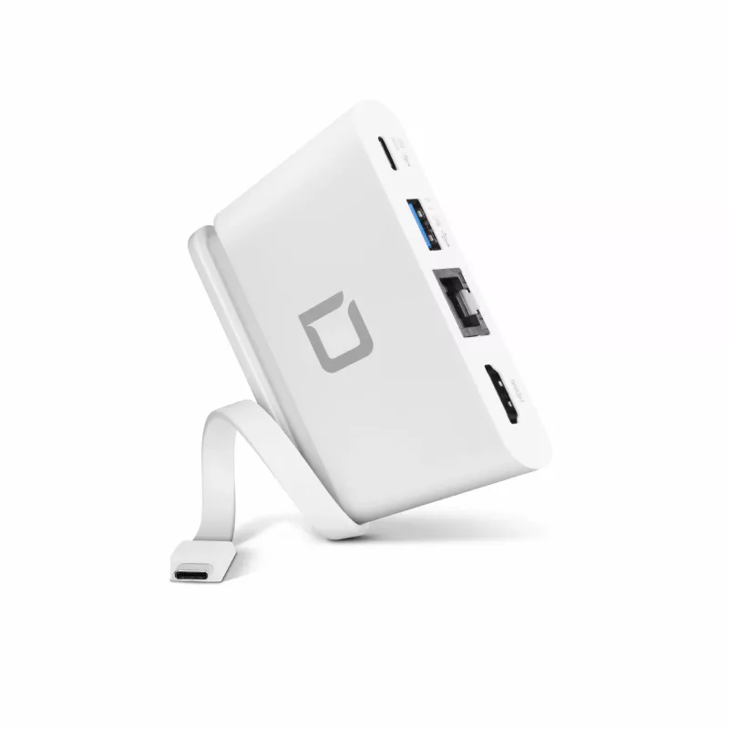 DICOTA USB-C Portable Docking 4-in-1 com HDMI - Docking station - USB-C - HDMI (D31730)