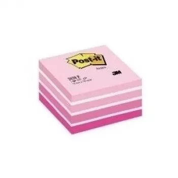 Notas adesivas 3M Post-it cubo, 76 x 76 mm, rosa néon (2028-NP)