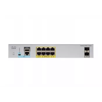 Cisco - Catalyst 2960CX-8PC-L - Switch - gerido - 8 x 10/100/1000 (PoE+) + 2 x SFP + 2 x 10/100/1000 Secretária montagem em rack montagem em calha DIN montagem na parede PoE+ (124