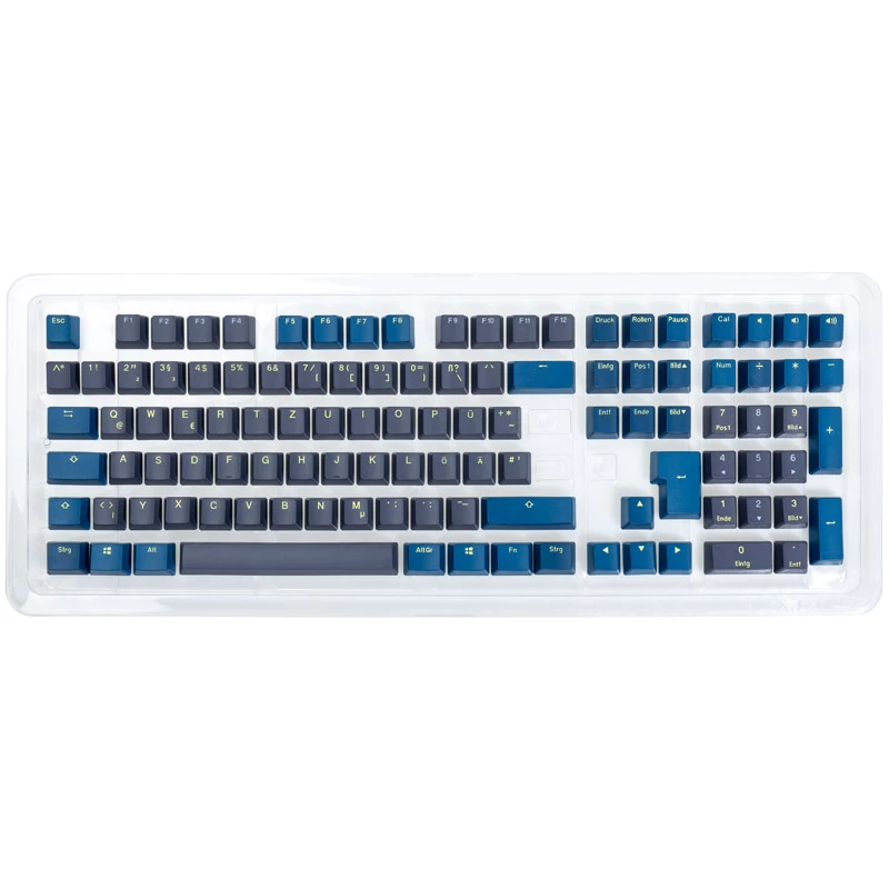 Conjunto de keycaps Ducky PBT Double-Shot Daybreak — layout DE
