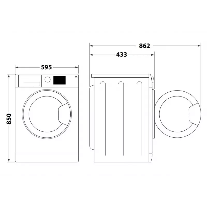 Máquina de lavar Indesit MTWSA 61294 W PL 1200 rpm 6 kg