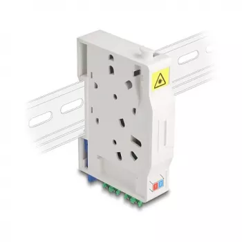 Cabo de rede DeLOCK caixa de ligação de fibra ótica 85936 LC duplex branco