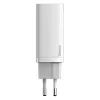 Carregador Baseus CCGAN2L-B02 interior AC carregador rápido 20V 1xUSB 1xType-C branco
