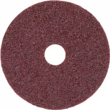 3M Disco abrasivo de feltro médio D.115mm com fecho de velcro para trabalhos de limpeza/acabamento (65335)