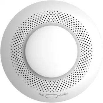Detetor de fumo EZVIZ CS-T4C — sem fios ZigBee, pilha de lítio 3V, 87×35×87 mm, 85 dB, montagem encastrada, branco
