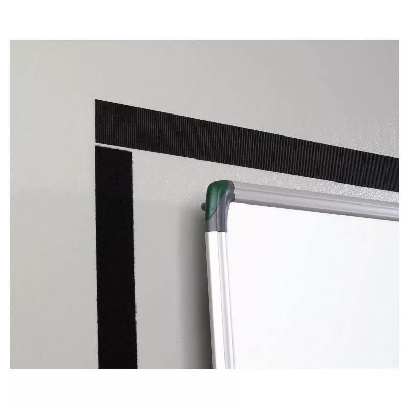 Fita VELCRO extra forte autocolante, gancho e laço 50mm x 2,5m preto