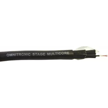 Cabo multicore Omnitronic 24 x 2 x 0,12, rolo de 25 m