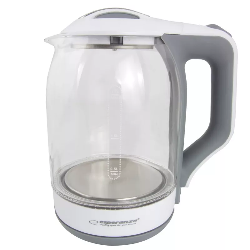 Chaleira elétrica Esperanza 1,7 L 1500 W branca multicolor