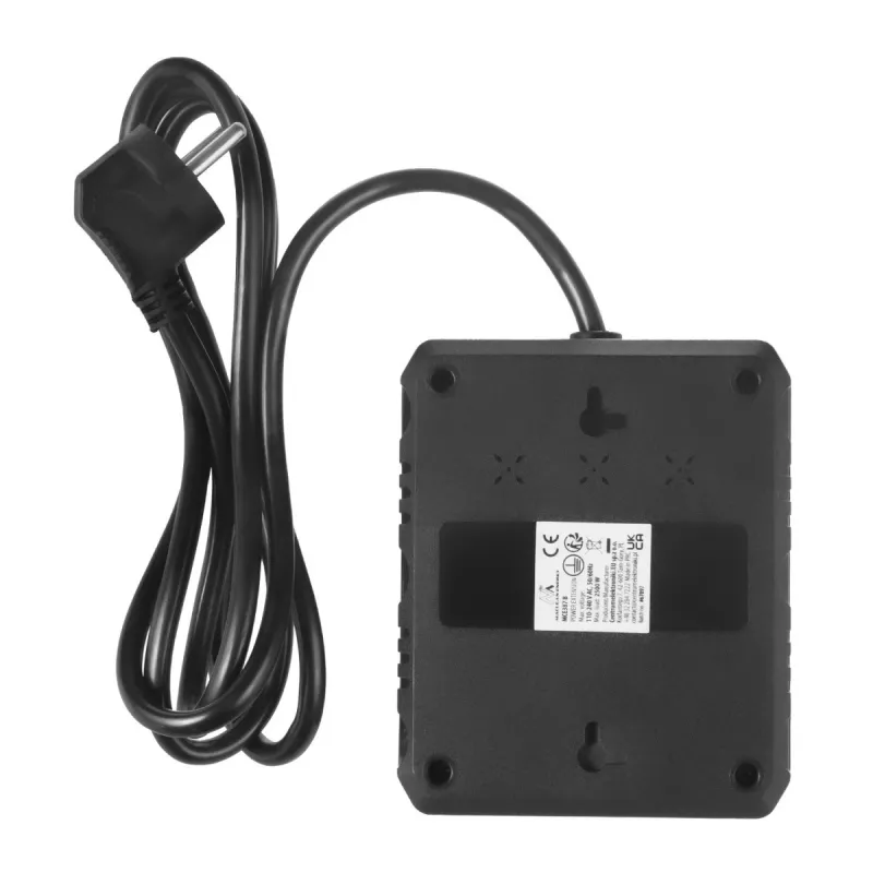 Extensão elétrica MACLEAN MCE387 B — 2 tomadas, 3×USB A, 110–240 V, cabo de 1,5 m, máx. 2500 W