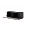 Conjunto de móveis de sala Cama ROCO 3 (2xRO3+2xRO4+2xRO1) branco/branco/preto