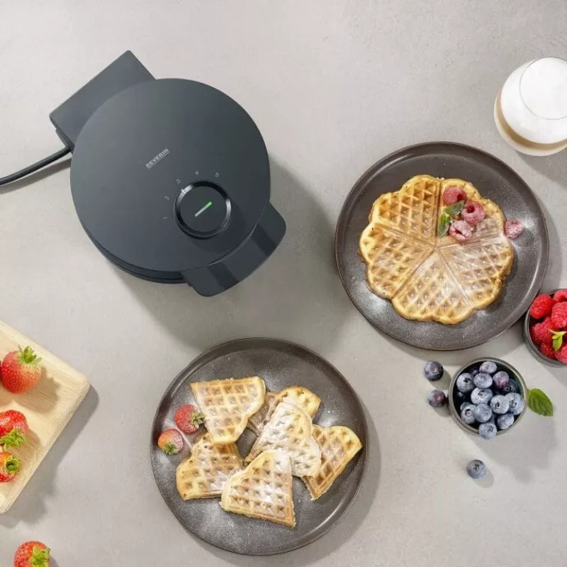 Máquina de waffles Severin WA 2116 1000 W Preto Forma de coração