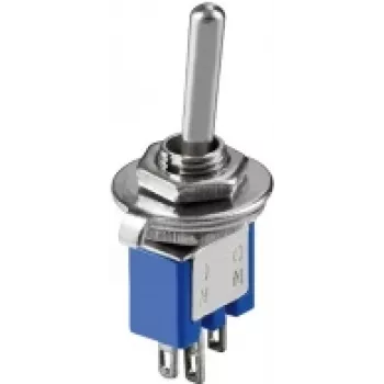 Wentronic Goobay interruptor basculante subminiatura, azul - 1x UM, 3 pinos, caixa azul (10014)