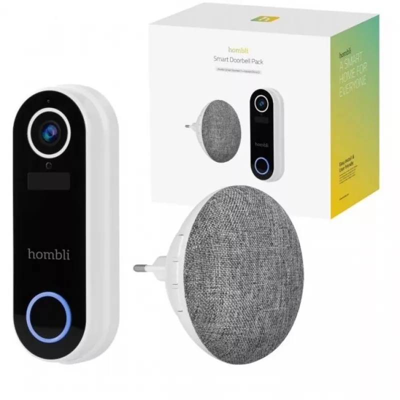Campainha inteligente Hombli 2 (branco) + campainha
