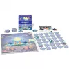 Puzzle memory animais no lago, jogo de tabuleiro