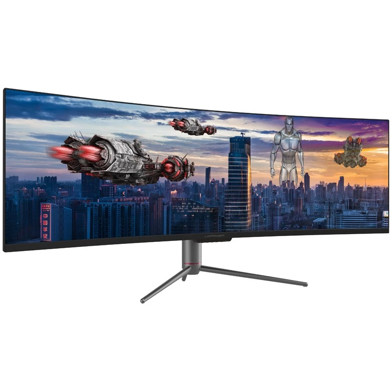 Ecrã LED LC-Power LC-M49-DQHD-120-C-Q 124,5 cm (49 polegadas) 5120 x 1440 píxeis UltraWide Quad HD QLED Preto (LC-M49-DQHD-120-C-Q)