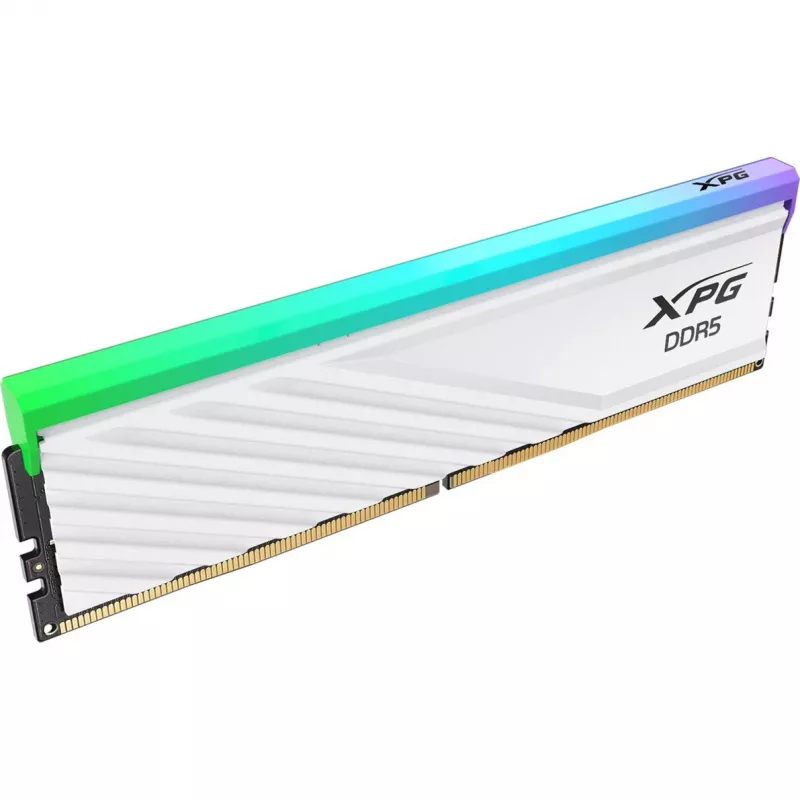 Módulo único ADATA DDR5 16GB 6000 CL36 — XPG Lancer Blade RGB, INTEL XMP & AMD EXPO (branco)