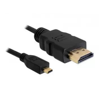DeLOCK - Cabo de vídeo / áudio - HDMI - 32 AWG - HDMI, 19 pinos (M) - 19 pinos Micro-HDMI (M) - 3 m (82663)