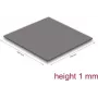 Almofada térmica DeLOCK 18472 3,2 W/m·K cinzento 100x100x1 mm