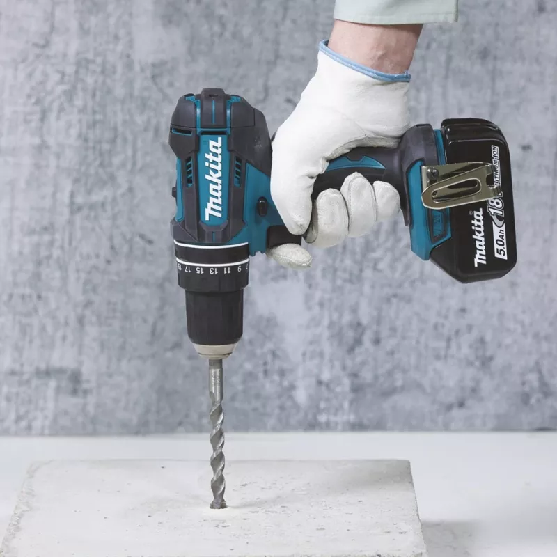 Makita DHP482RFX9 - Berbequim de impacto - bateria - bucha de aperto rápido 13 mm - 62 N·m - 2 baterias, carregador incluído - 18 V (DHP482RFX9)