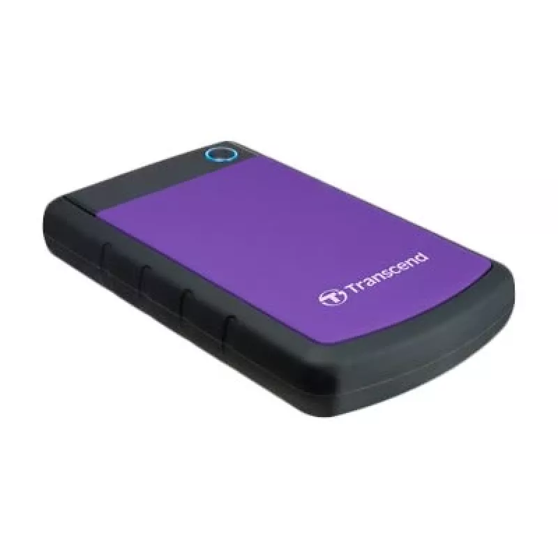 Transcend StoreJet 25H3P - Disco rígido - 4TB - externo (portátil) - 2.5 (6,4 cm) - USB3.0 - AES de 256 bits - roxo (TS4TSJ25H3P)