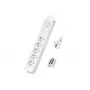 Extensão elétrica LogiLink LPS402 1,5 m 5 tomadas AC para interiores branca