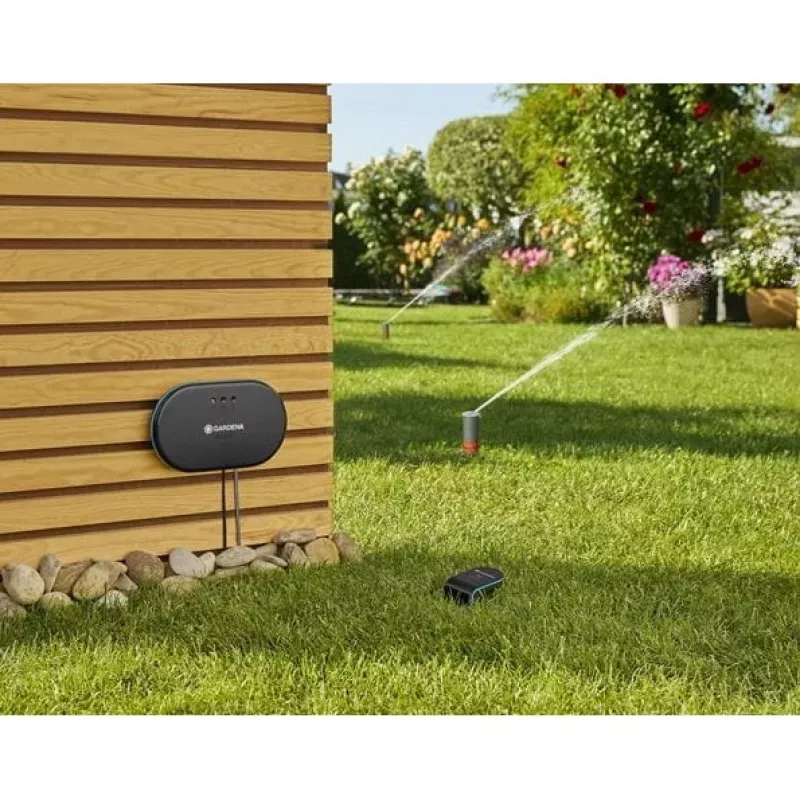 Conjunto Gardena Smart Irrigation Control Sensor: programador de rega para até 6 válvulas (24 V)